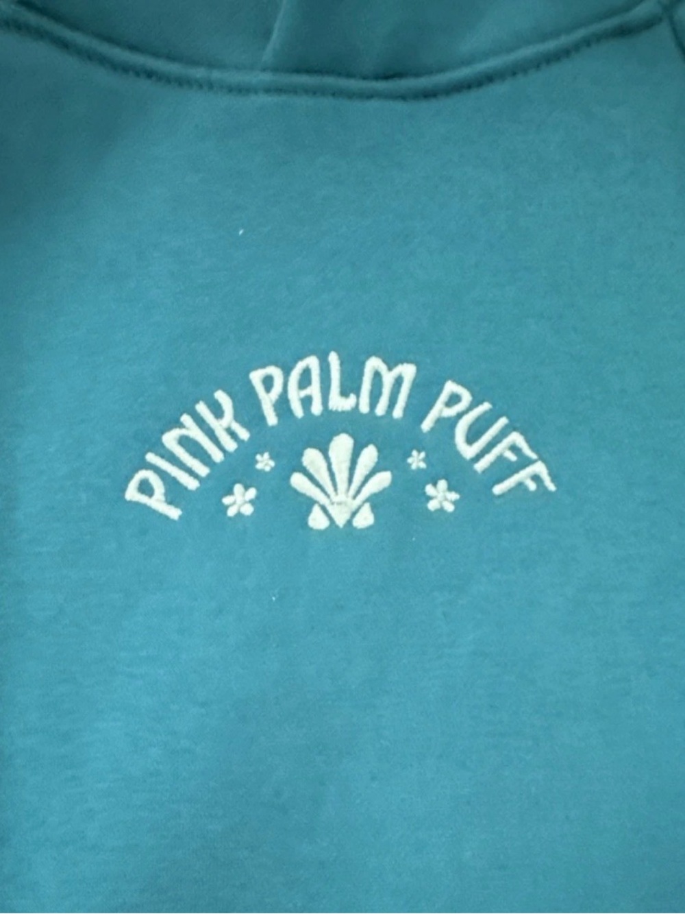 RARE Pink Palm Puff "Under the Sea" Hoodie Blue Disney Mermaid Small NEW IN BOX - Picture 4 of 11